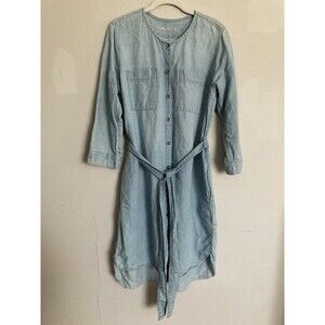 GAP 1969 Denim Shirtdress MEDIUM Light Blue